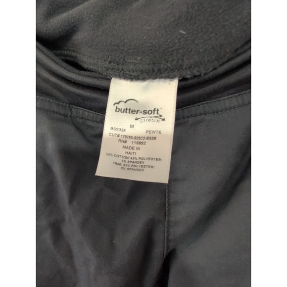 Lot Of 3 Butter Soft STRETCH Womens Yoga Scrub Pants Gray Medium BSS336 - Picture 3 of 6
